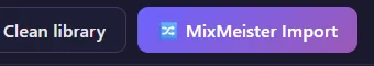 Le bouton MixMeister Import dans la bibliothèque musicale de RideComposer
